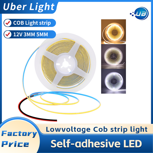 Cob Light Strip 3mm 12V